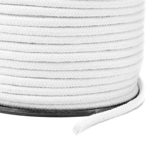 Cordão de Algodão 05 mm Ref. 3037 Branco - Rolo c/ 50 mt