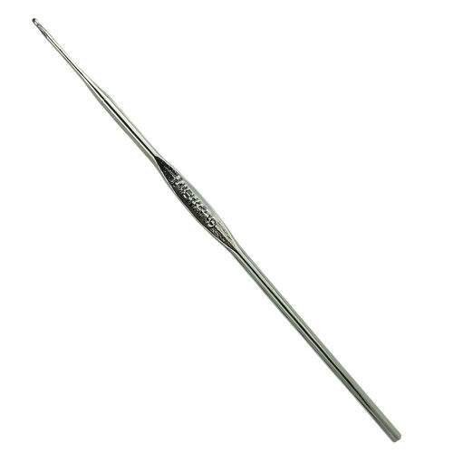 Agulha para Crochê em Aço Niquelado Milward Coats Corrente Ref. 1090 Tamanho da Agulha Niquelada Coats Corrente:1,25 mm