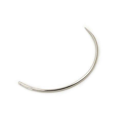 Agulha Curva - Pct c/ 05 Unidades