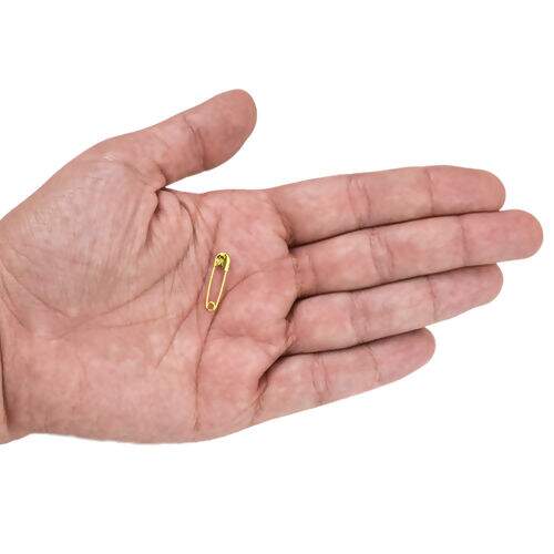 Alfinete de Segurança 19 mm Dourado - Caixa c/ 100 unidades