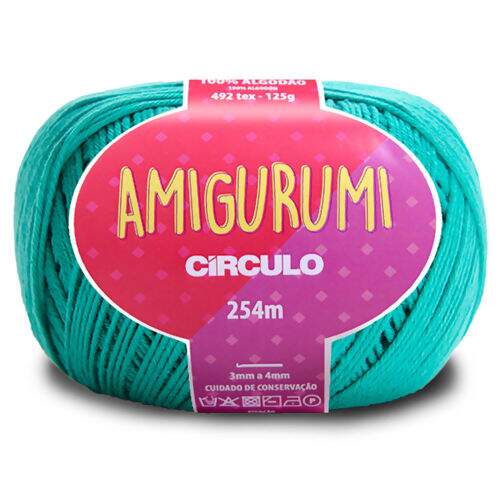Fio Amigurumi Círculo - Novelo c/ 254 mt Cor:5669 - Tiffany