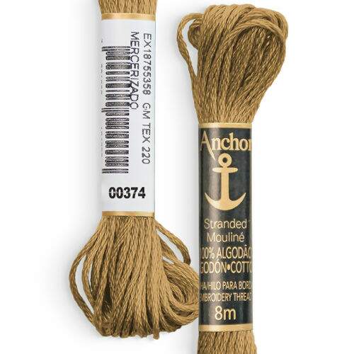 Meada Anchor Mouliné - Pág. 3 de 5 (de 0260 a 0379) Cor da Meada Anchor Mouliné C:0374