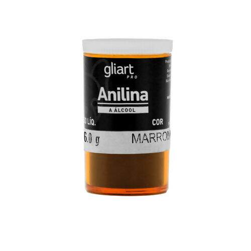 Corante Anilina a Álcool - Gliart Cor da Anilina a Álcool:Marrom