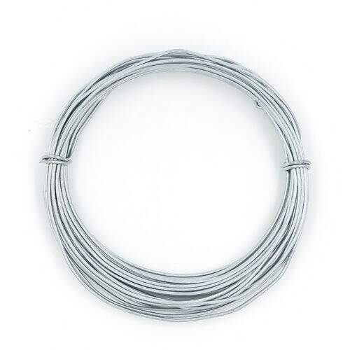 Arame Galvanizado - Rolo c/ 05 mt Tamanho do Arame Galvanizado:Nº 18 (1.24 mm)