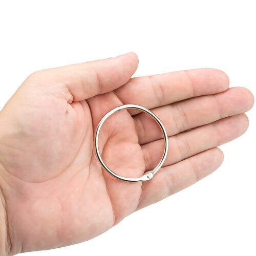 Argola de Metal Articulada 50 mm Niquelada - Pct c/ 10 unidades
