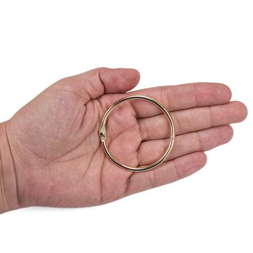 Argola de Metal Articulada 50 mm Ouro - Pct c/ 10 unidades