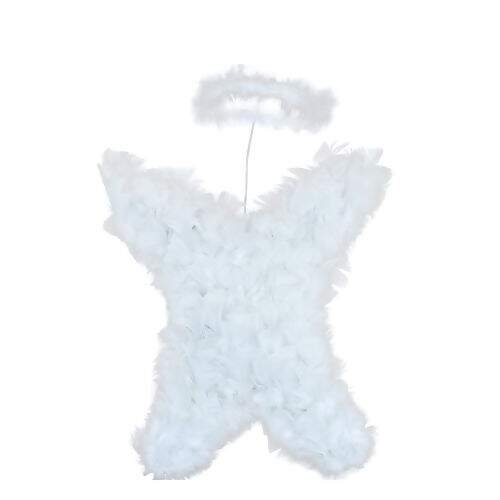 Asa de Anjo COM Auréola Tamanho P - Branca