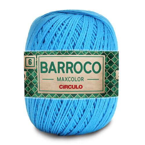 Barroco Maxcolor 4/6 - 200 gr Cor do Barroco Maxcolor:2194 - Azul Turquesa