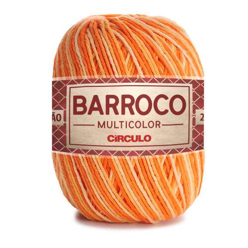 Barroco Multicolor 4/6 - 200 gr Cor do Barroco Multicolor:9059 - Abóbora