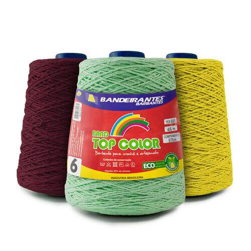 Barbante Bandeirantes 4/6 Top Color Colorido - 570 mt (600 gr)