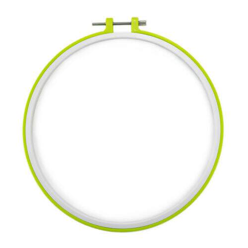 Bastidor de Plástico com Tarracha para Bordar Verde - 25 cm