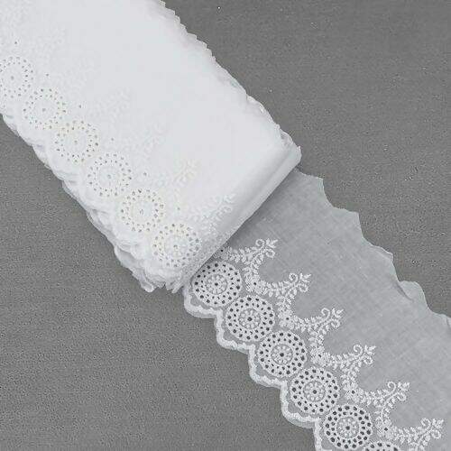 Bordado Inglês de Algodão 95 mm ArtePunto BA024 - Peça c/ 13,70 mt