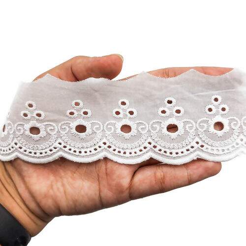 Bordado Inglês de Algodão 50 mm ArtePunto BA008 - Peça c/ 13,70 mt