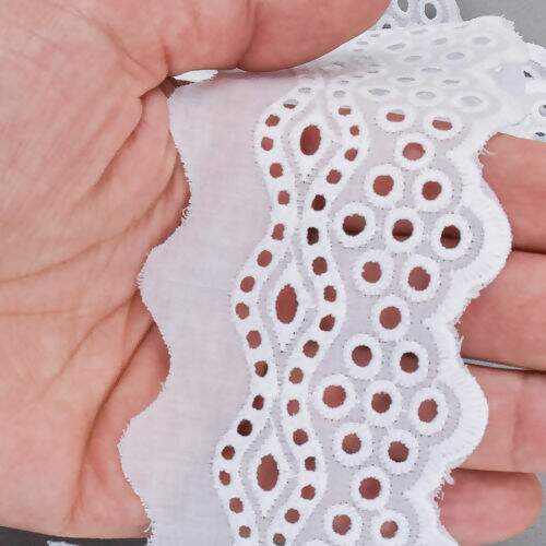 Bordado Inglês de Algodão 50 mm ArtePunto BA015 - Peça c/ 13,70 mt