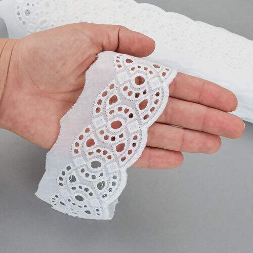 Bordado Inglês de Algodão 55 mm ArtePunto BA016 - Peça c/ 13,70 mt