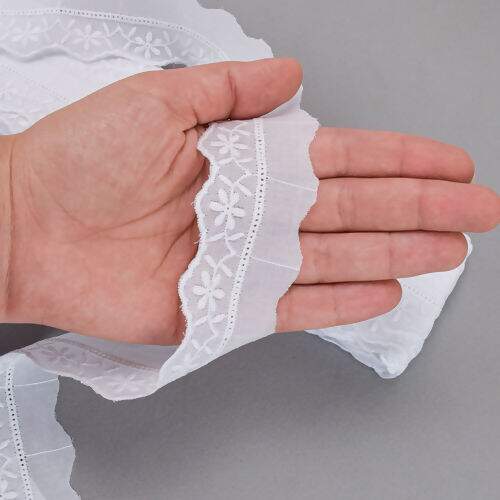 Bordado Inglês de Algodão 35 mm ArtePunto BA028 - Peça c/ 10 mt