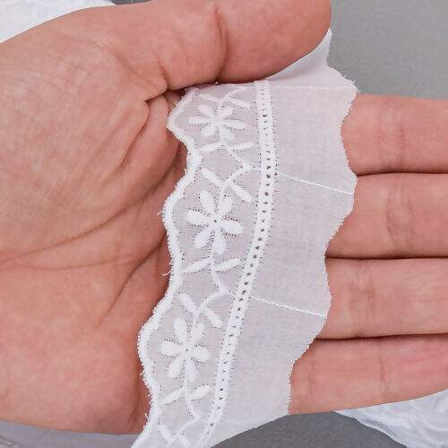 Bordado Inglês de Algodão 35 mm ArtePunto BA028 - Peça c/ 10 mt