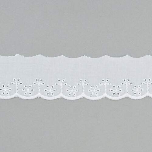 Bordado Inglês de Algodão 50 mm ArtePunto BA029 - Peça c/ 10 mt