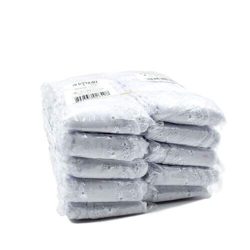 Bordado Inglês 50 mm BP089 Branco Kit 10 Peças de 13,70 mt