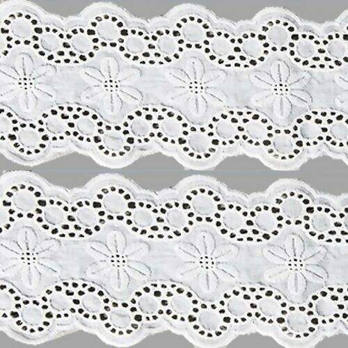 Bordado Inglês de Algodão 109 mm ArtePunto BA018 - Peça c/ 13,70 mt