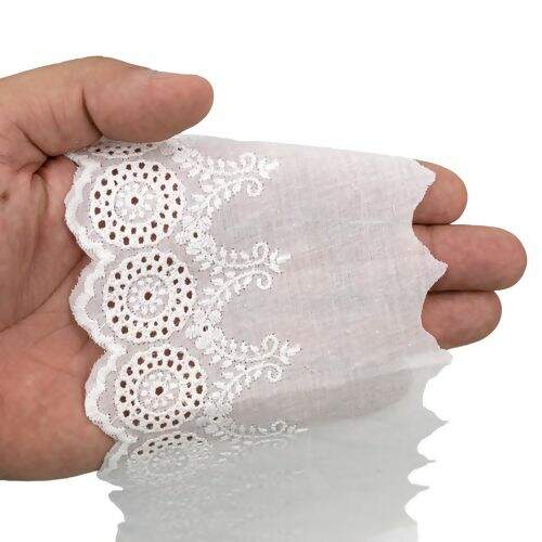 Bordado Inglês de Algodão 95 mm ArtePunto BA024 - Peça c/ 13,70 mt