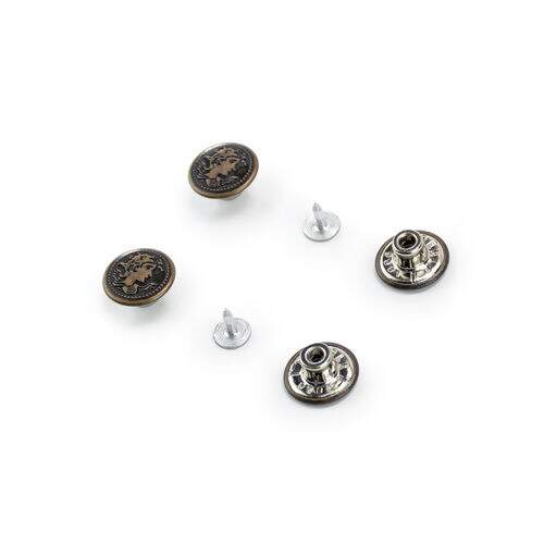 Botão Fixo Eberle Foxi 17 mm (BT2.170.90.F) - Pct c/ 100 unidades