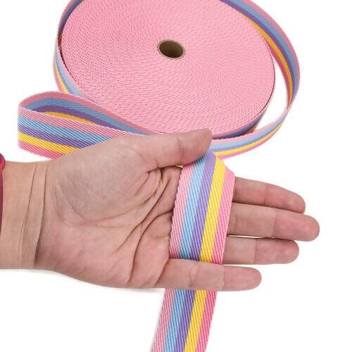 Cadarço Alça Poliéster 30mm Listrado para Bolsas e Mochilas - 1 Metro