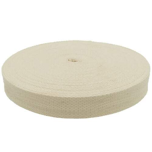 Alça de Algodão 30 mm São José Cru - Peça c/ 25 mt