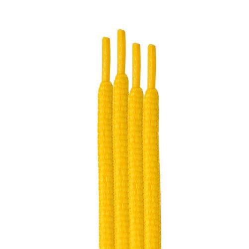Cadarço de Tênis 1,20m Riscadinho Cores Lisas - 01 Par Cor:Amarelo Ouro