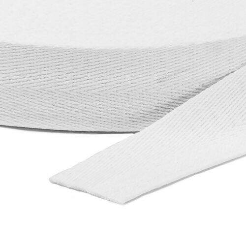 Cadarço Sarjado de Algodão 30 mm Ref.3130 Alvejado - Rolo c/ 25 mt