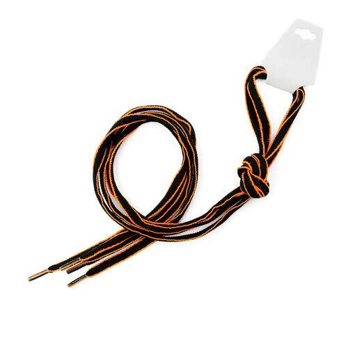 Cadarço para Tênis com Borda - 1,20 mt Cor do Cadarço para Tênis:Preto com Laranja