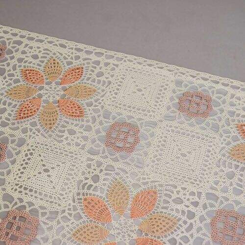 Caminho de Mesa Plástico Rendado 0,50m Largura - 1 Metro Cor: Firenze Color