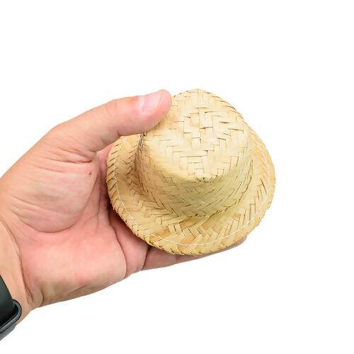 Chapéu de Palha Boneca 7cm - 01 Unidade