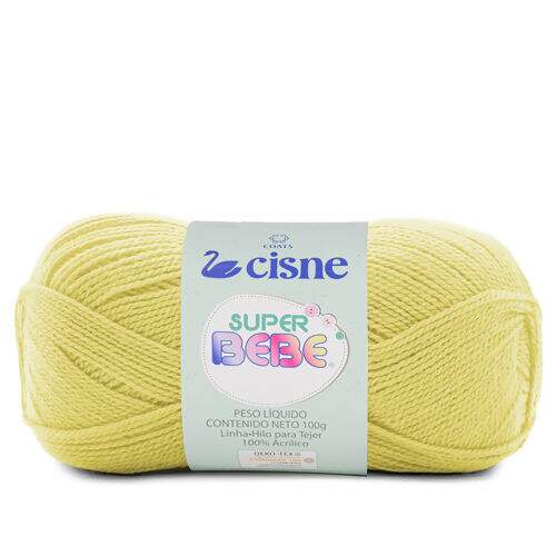 Lã Cisne Super Bebê 100 gr Cor da Lã Super Bebê:1005 - Amarelo Bebê