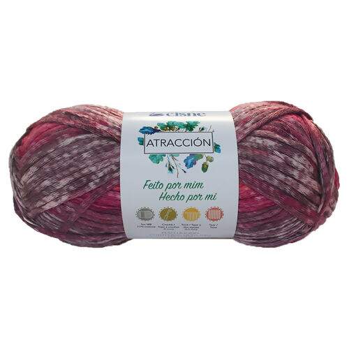 Lã Cisne Atracción 100 gr Cor da Lã Cisne Atracción:00102 - Mescla Tons de Pink