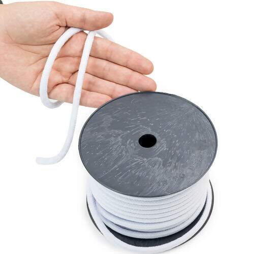 Cordão de Algodão 06 mm Ref. 3038  Branco - Rolo c/ 20 mt