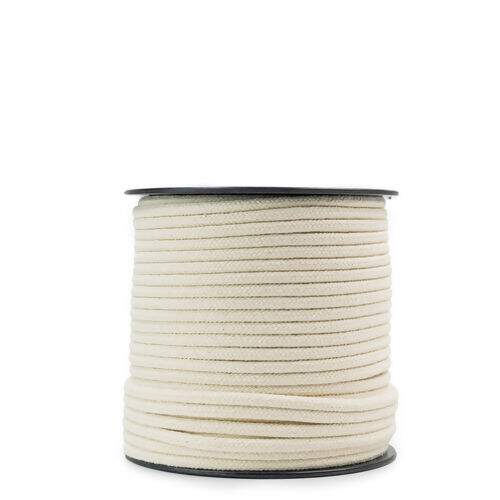 Cordão de Algodão 05 mm Ref. 3042 Cru - Rolo c/ 50 mt