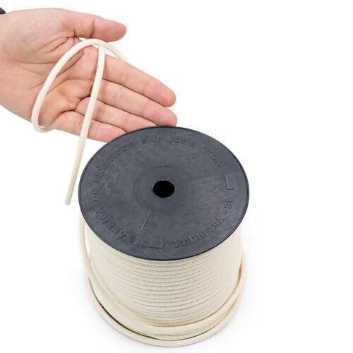 Cordão de Algodão 05 mm Ref. 3042 Cru - Rolo c/ 50 mt