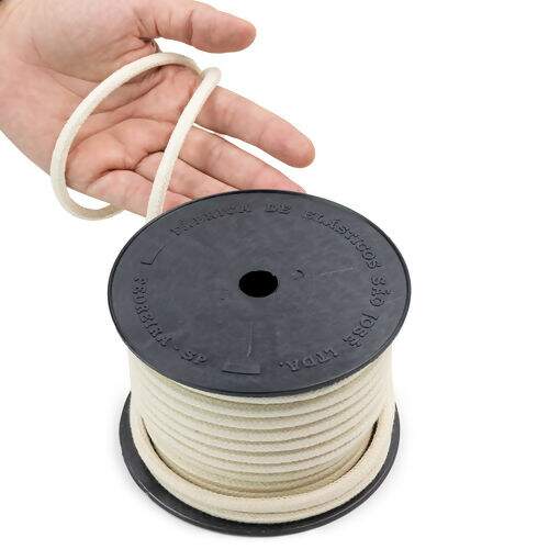 Cordão de Algodão 06 mm Ref. 3043 Cru - Rolo c/ 20 mt