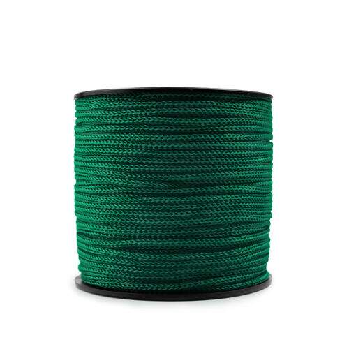 Cordão 3mm Polipropileno 3/1 Rabo de Rato - Rolo 100 metros Cor:017 - Verde Bandeira