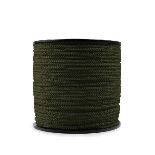 Cordão 3mm Polipropileno 3/1 Rabo de Rato - Rolo 100 metros Cor:009 - Verde Musgo