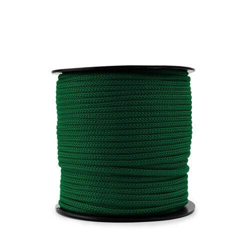 Cordão 5 mm 100% Polipropileno 4/2 Rabo de Rato c/ 100 metros Cor do Cordão de Polipropileno:017 - Verde Bandeira