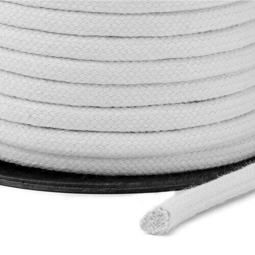 Cordão de Algodão 08 mm Ref. 3039 Branco - Rolo c/ 20 mt