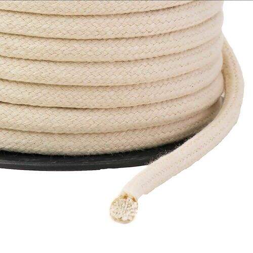 Cordão de Algodão 08 mm Ref. 3044 Cru - Rolo c/ 20 mt
