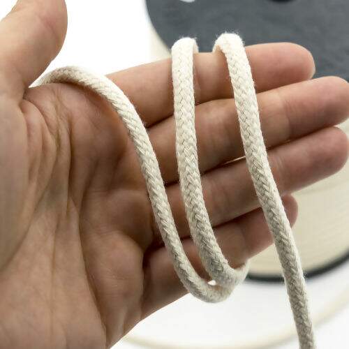 Cordão de Algodão 05 mm Ref. 3042 Cru - Rolo c/ 50 mt