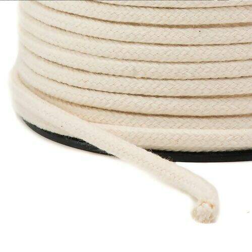 Cordão de Algodão 05 mm Ref. 3042 Cru - Rolo c/ 50 mt