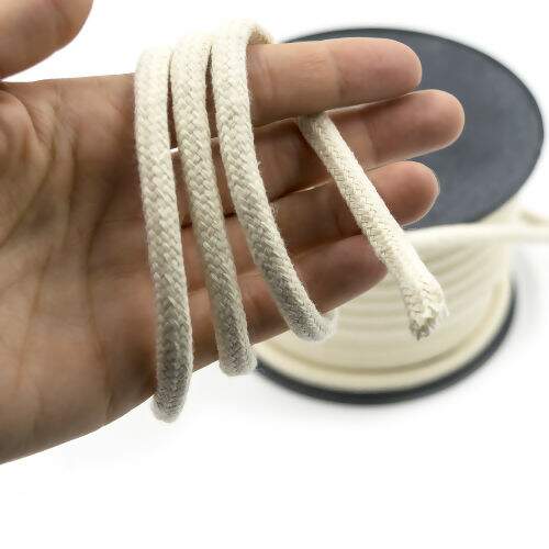 Cordão de Algodão 06 mm Ref. 3043 Cru - Rolo c/ 20 mt