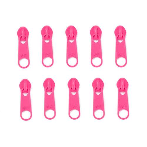 Cursor Neon sem Trava para Zíper de Nylon Nº 05 - Pct c/ 10 unidades Cor:Pink Neon