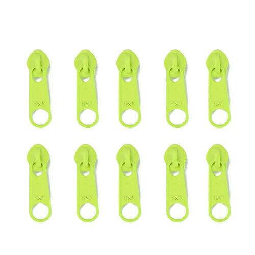 Cursor Neon sem Trava para Zíper de Nylon Nº 05 - Pct c/ 10 unidades Cor:Verde Neon