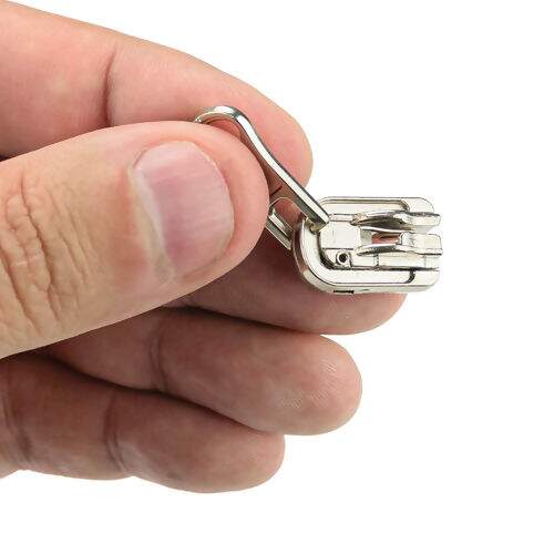 Cursor Reversível sem Trava Niquelado para Zíper de Nylon Nº 05 - Pct c/ 10 unidades